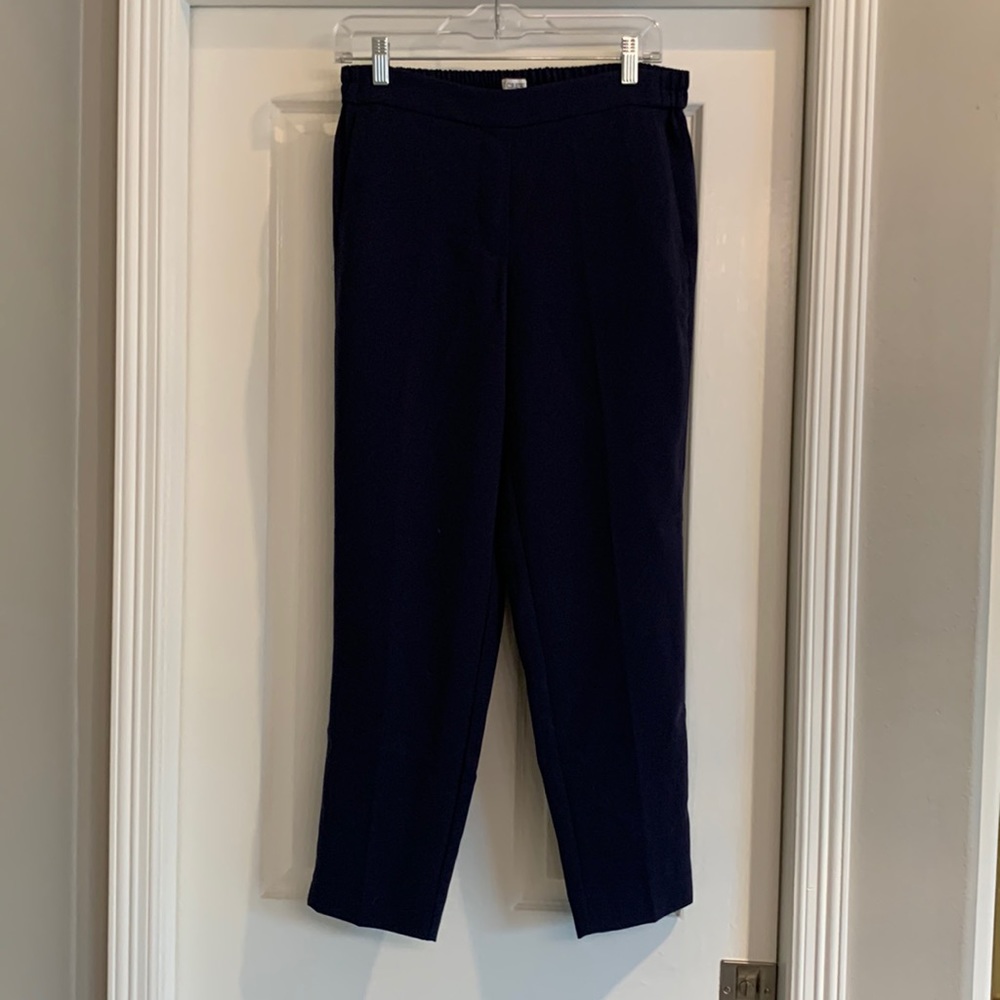Navy Jamie pant with elastic back